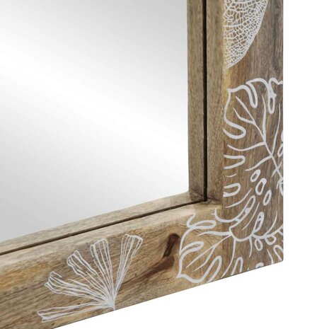 Badkamerspiegel 50x3x70 cm massief mangohout 7