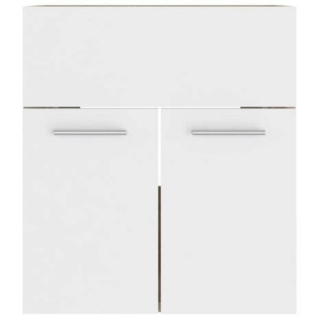 Wastafelkast 41x38,5x46 cm bewerkt hout wit en sonoma eiken 3
