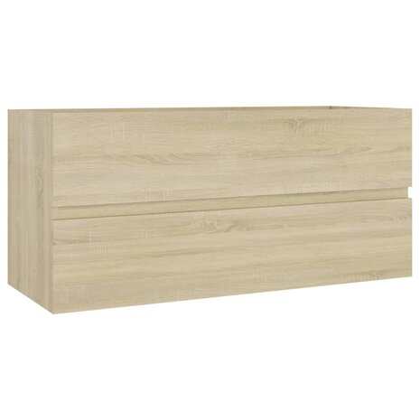 Wastafelkast 100x38,5x45 cm bewerkt hout sonoma eikenkleurig 2