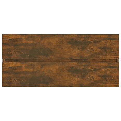 Wastafelkast 100x38,5x45 cm bewerkt hout gerookt eikenkleurig 3