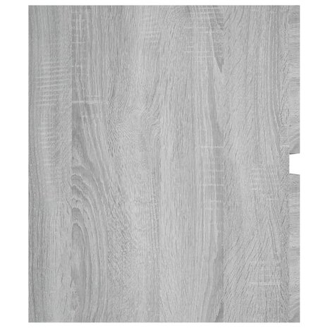 Wastafelkast 100x38,5x45 cm bewerkt hout grijs sonoma eiken 5
