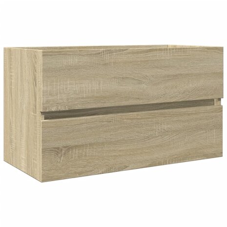 Wastafelkast 80x38,5x45 cm spaanplaat sonoma eikenkleurig 2