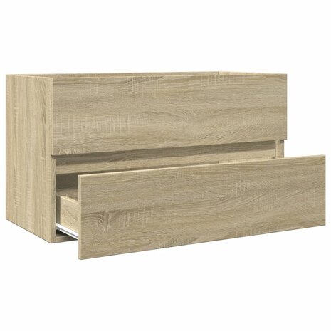 Wastafelkast 80x38,5x45 cm spaanplaat sonoma eikenkleurig 7