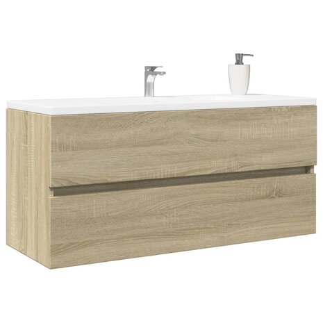 Wastafelkast 100x38,5x45 cm bewerkt hout sonoma eikenkleurig 1