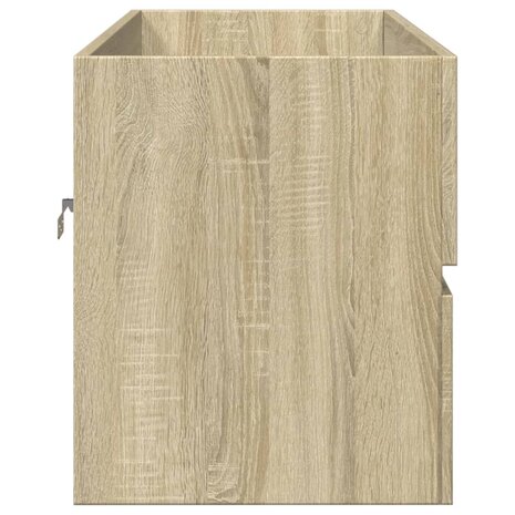 Wastafelkast 100x38,5x45 cm bewerkt hout sonoma eikenkleurig 5