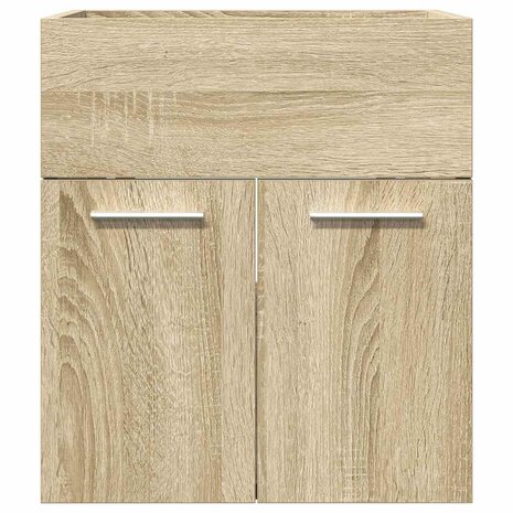 Wastafelkast 41x38,5x46 cm bewerkt hout sonoma eikenkleurig 4