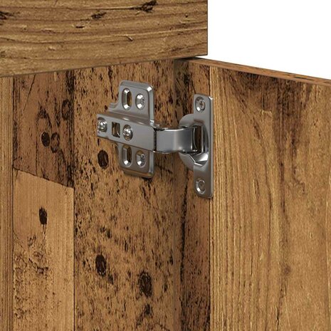 Wastafelkast 41x38,5x46 cm bewerkt hout oud houtkleurig 8