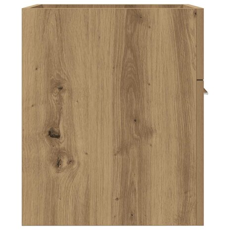 Wastafelkast 41x38,5x46 cm bewerkt hout artisanaal eikenkleur 5
