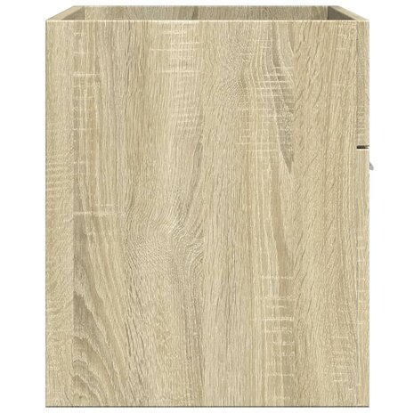 Wastafelkast 90x38,5x46 cm bewerkt hout sonoma eikenkleurig 5