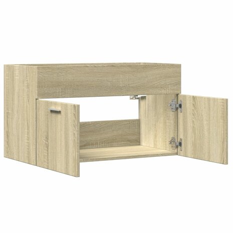 Wastafelkast 90x38,5x46 cm bewerkt hout sonoma eikenkleurig 7