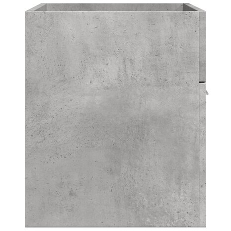 Wastafelkast 90x38,5x46 cm bewerkt hout betongrijs 5