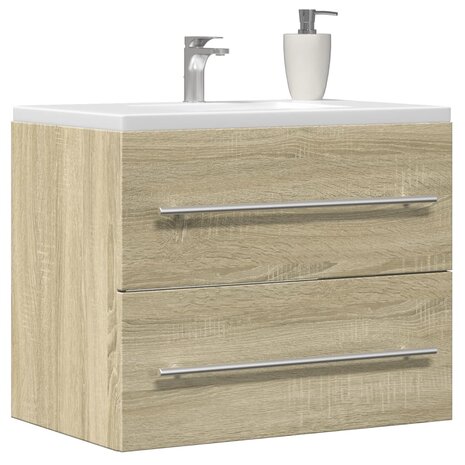 Wastafelkast 60x38,5x48 cm spaanplaat sonoma eikenkleurig 1