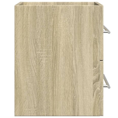 Wastafelkast 60x38,5x48 cm spaanplaat sonoma eikenkleurig 5