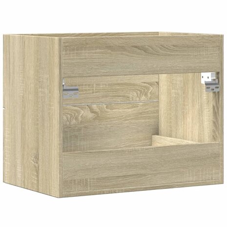 Wastafelkast 60x38,5x48 cm spaanplaat sonoma eikenkleurig 6