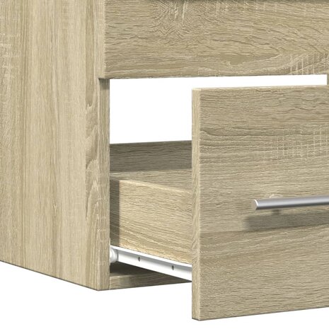 Wastafelkast 60x38,5x48 cm spaanplaat sonoma eikenkleurig 8