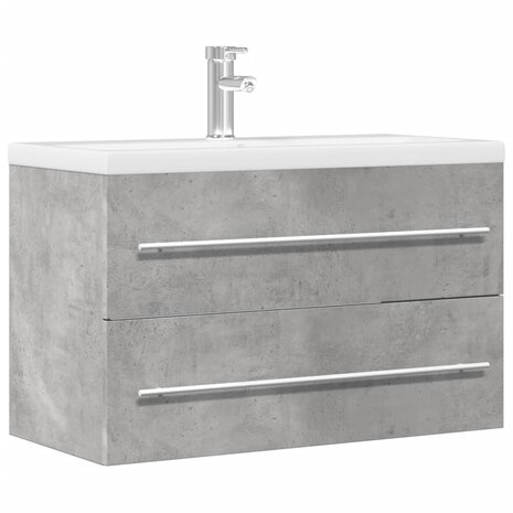Wastafelkast 80x38,5x48 cm bewerkt hout artisanaal eikenkleur 1