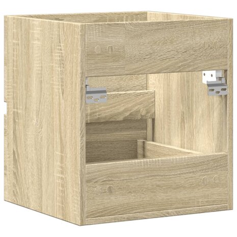 Wastafelkast 41x38,5x45 cm spaanplaat sonoma eikenkleurig 7