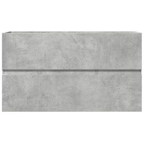 Wastafelkast 90x38,5x45 cm spaanplaat betongrijs 4