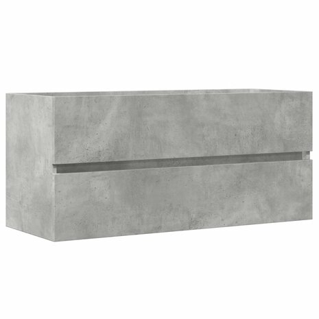 Wastafelkast 100x38,5x45 cm spaanplaat betongrijs 2