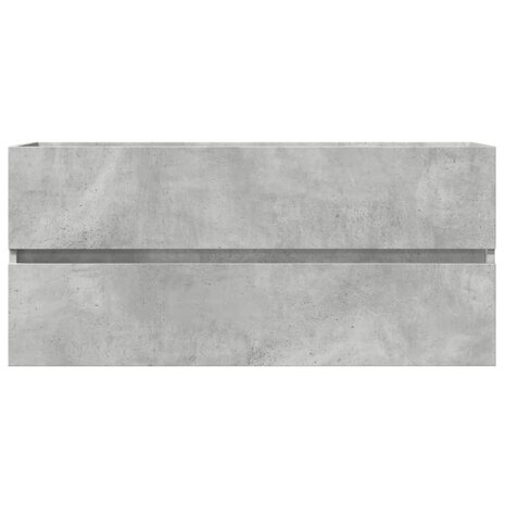 Wastafelkast 100x38,5x45 cm spaanplaat betongrijs 4