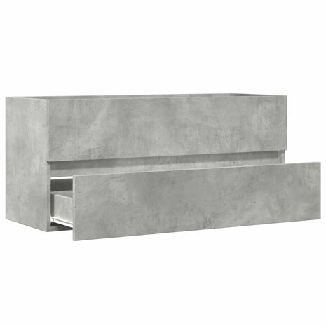 Wastafelkast 100x38,5x45 cm spaanplaat betongrijs 7