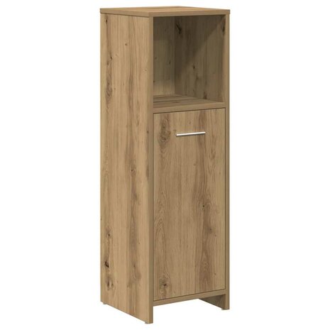 3-delige Badkamermeubelset bewerkt hout artisanaal eikenkleur 6