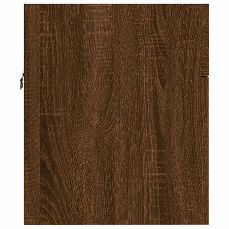 2-delige Badkamermeubelset bewerkt hout bruin eikenkleur 9
