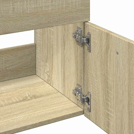 2-delige Badkamermeubelset bewerkt hout sonoma eikenkleurig 9