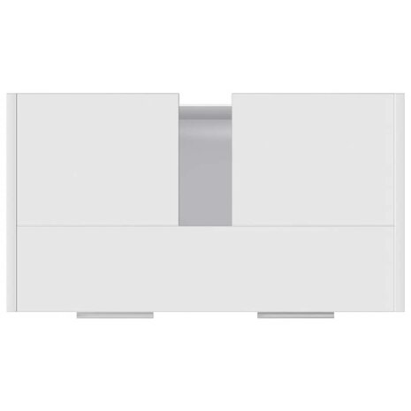 Badkamerkast 60x33x61 cm bewerkt hout wit 8