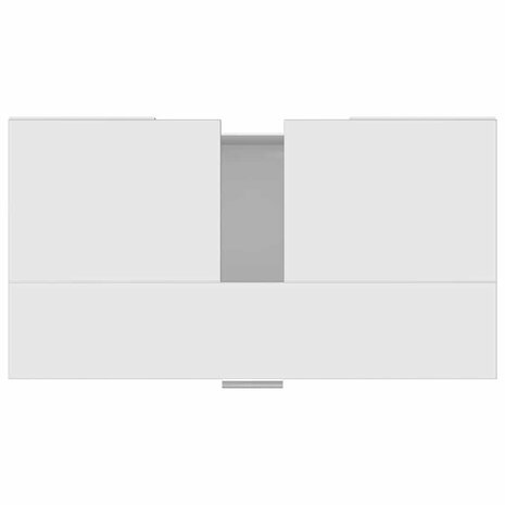 Badkamerkast 60x32x53,5 cm bewerkt hout wit 8