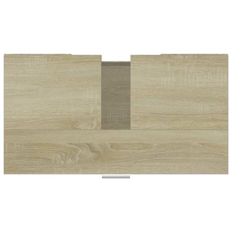 Badkamerkast 60x32x53,5 cm bewerkt hout sonoma eikenkleurig 8