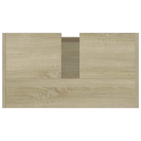 Badkamerkast 60x33x61 cm bewerkt hout sonoma eikenkleurig 9