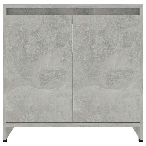 Badkamerkast 60x33x61 cm bewerkt hout betongrijs 6