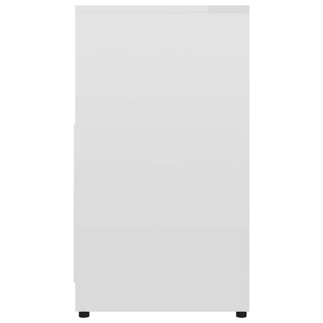 Badkamerkast 60x33x61 cm bewerkt hout hoogglans wit 7
