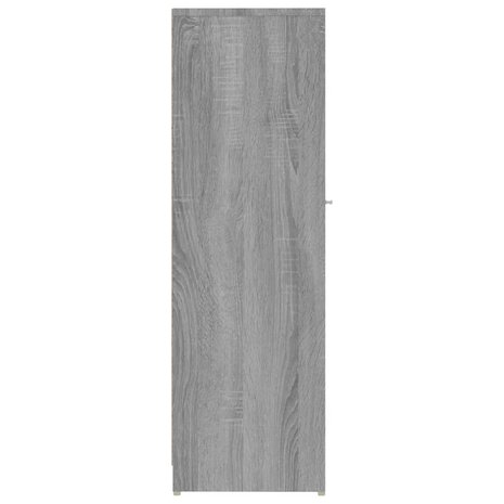 Badkamerkast 30x30x95 cm bewerkt hout grijs sonoma eikenkleurig 7