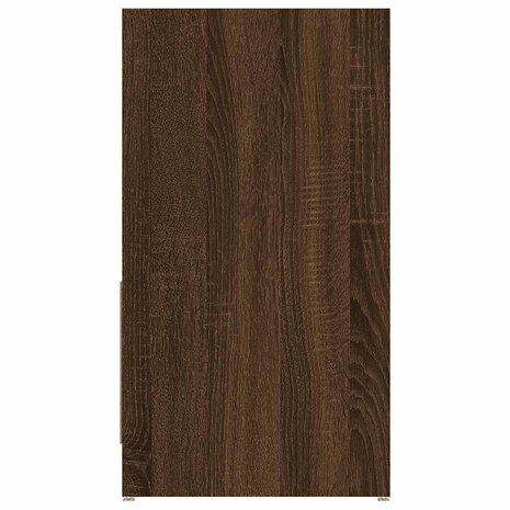 Badkamerkast 60x33x61 cm bewerkt hout bruin eikenkleur 7