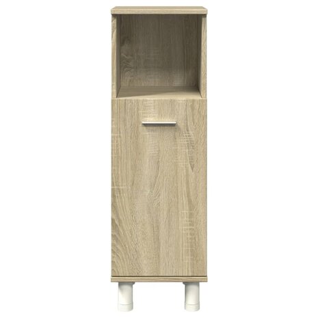 Badkamerkast 30,5x30x95 cm bewerkt hout sonoma eikenkleurig 4