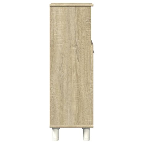 Badkamerkast 30,5x30x95 cm bewerkt hout sonoma eikenkleurig 5