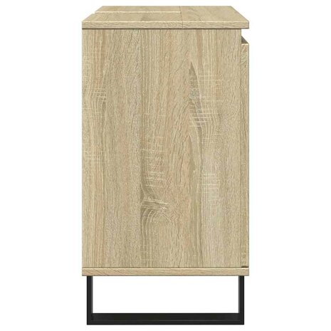 Badkamerkast 58x33x60 cm bewerkt hout sonoma eikenkleurig 4