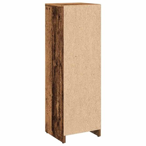 Badkamerkast 30x30x95 cm bewerkt hout oud houtkleurig 6