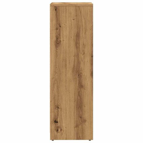 Badkamerkast 30x30x95 cm bewerkt hout artisanaal eikenkleur 5