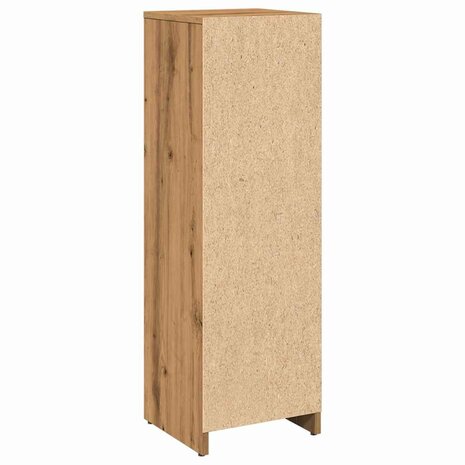 Badkamerkast 30x30x95 cm bewerkt hout artisanaal eikenkleur 6