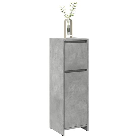 Badkamerkast 30x30x95 cm spaanplaat betongrijs 1