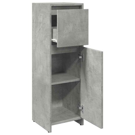 Badkamerkast 30x30x95 cm spaanplaat betongrijs 8