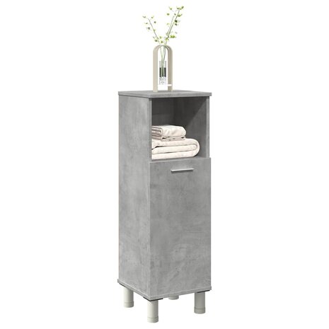 Badkamerkast 30x30x95 cm spaanplaat betongrijs 1