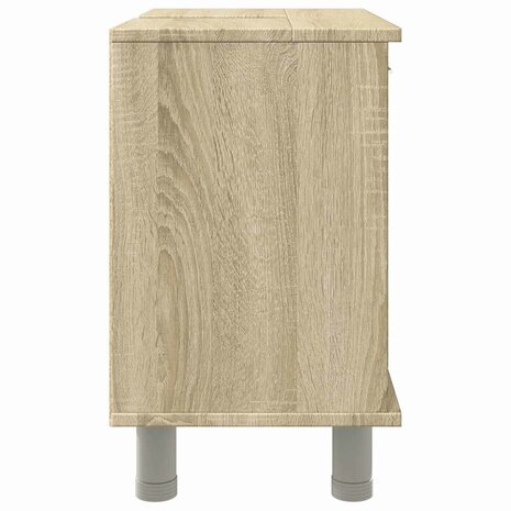 Badkamerkast 60x32x53,5 cm spaanplaat sonoma eikenkleurig 6