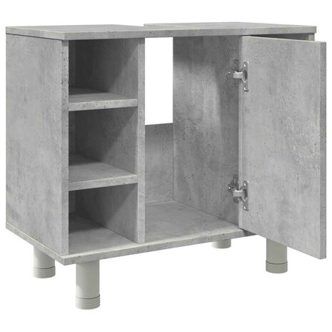 Badkamerkast 60x32x53,5 cm spaanplaat betongrijs 9
