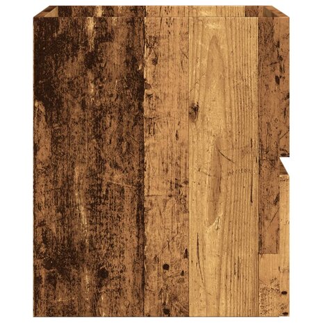 Badkamerkast 60x38,5x45 cm bewerkt hout oud houtkleurig 5