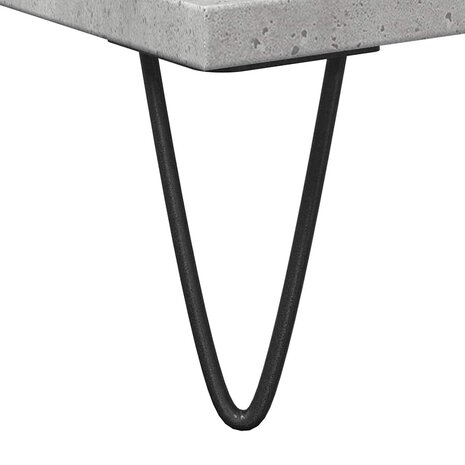 Badkamerkast 58x33x60 cm bewerkt hout betongrijs 9