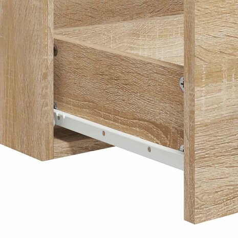 Badkamerkast met spiegel bewerkt hout sonoma eikenkleurig 9